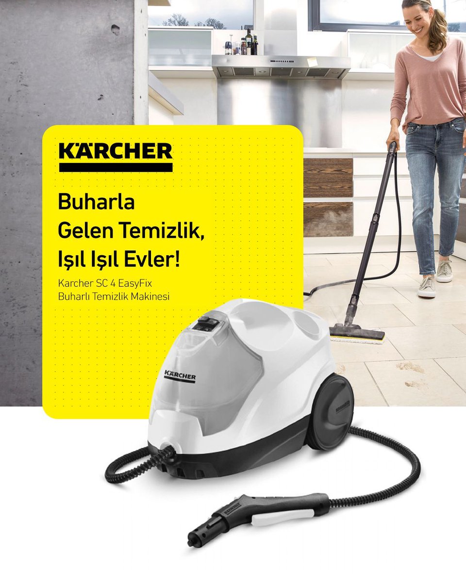 Evinizde derin temizlik artık çok daha kolay!
Kärcher SC 4 EasyFix, güçlü buhar teknolojisiyle kimyasal kullanmadan hijyen sağlar.
Zeminden banyoya, ocaktan fayansa… her yüzeyde maksimum parlaklık, minimum uğraş!

#Karcher #BuharlıTemizlik #KarcherTurkiye #AlizeBodrum