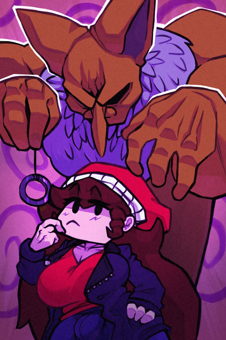 CavedSeal's tweet photo. I was convinced by friends to also make a Poster of Hypno with GF from that One FNF mod I directed a while ago.

[I was also asked by a lot to add the bulge.] https://t.co/zqfXDc99Tk