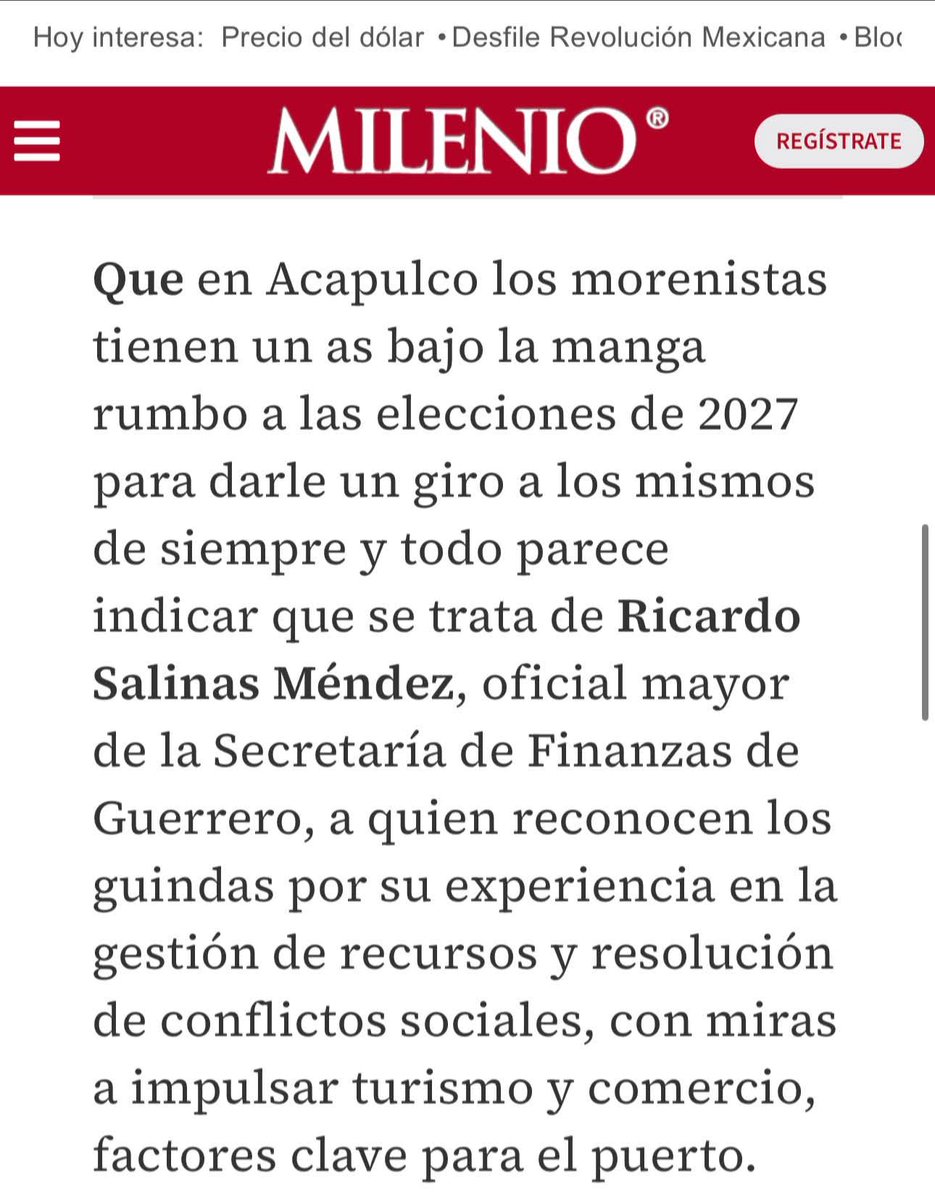 percepcionpoder's tweet image. #Política 🔹Los reflectores de la política en México 🇲🇽 apuntan a Ricardo Salinas Méndez, para #Acapulco en 2️⃣0️⃣2️⃣7️⃣ 😎