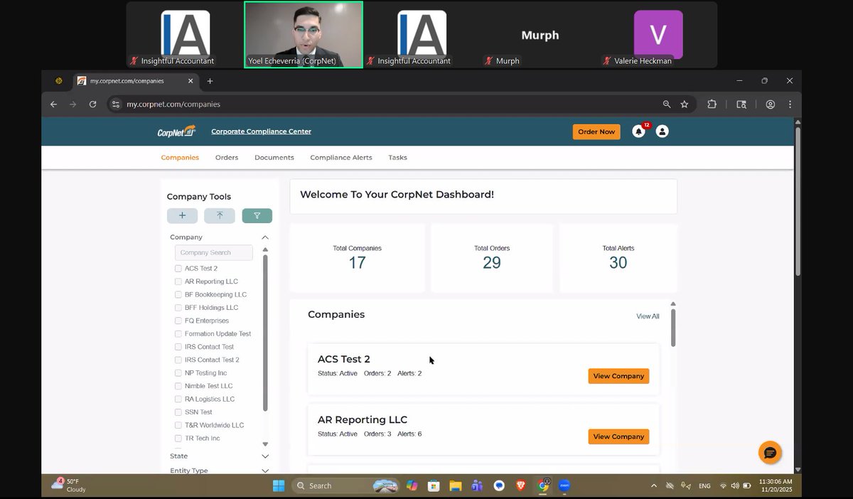 InsightfulActnt's tweet image. We’re live right now starting at 1 PM EST — four apps, four demos, all designed to help your firm work smarter heading into 2026.

🔥 You can still join us live:
🔗 hubs.li/Q03Vh2sk0

#FutureForward #AppAcademy #AccountingTech #CAS #FirmGrowth