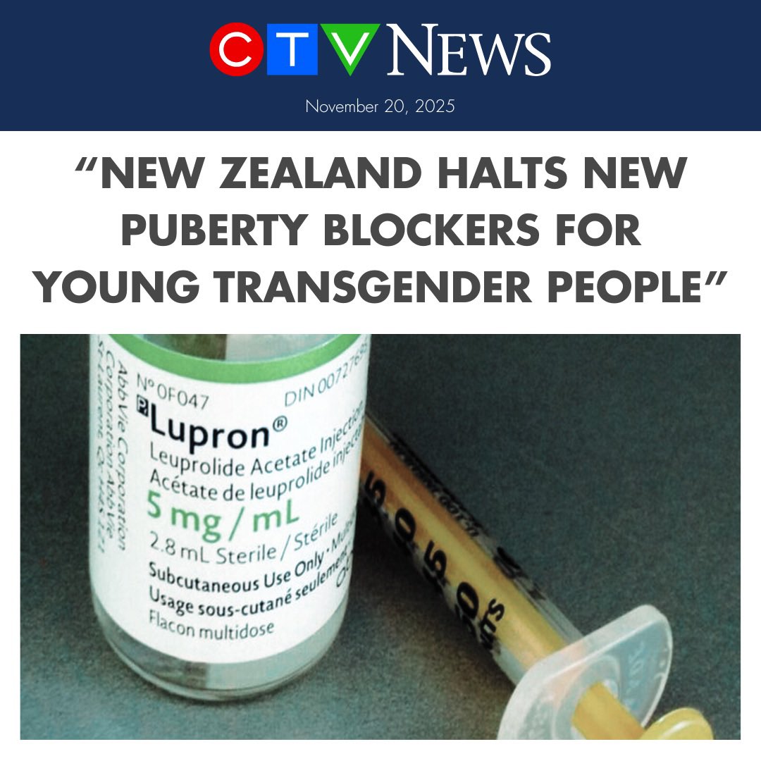 ABDanielleSmith's tweet image. New Zealand has now stopped the use of puberty blockers on minors, acknowledging the lack of credible evidence and the growing concerns over long-term harm.

They’ve joined Alberta, the United Kingdom, Sweden, Norway, Finland, and the United States in taking  these kinds of…
