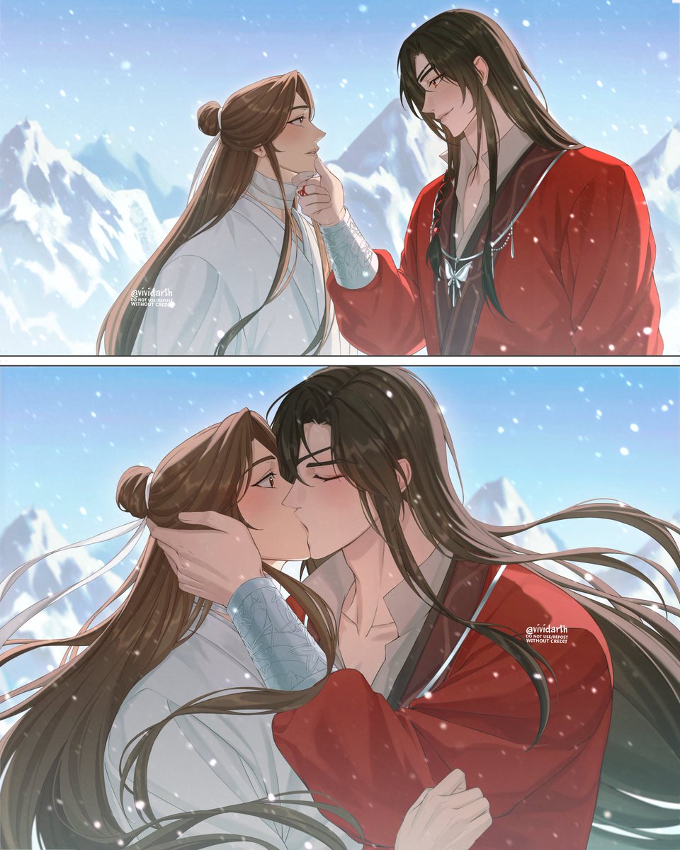 vividarth's tweet photo. Their kiss in a snowstorm 😌🤍

#tgcf #天官赐福 #천관사복 #hualian https://t.co/4ocR3URTk0