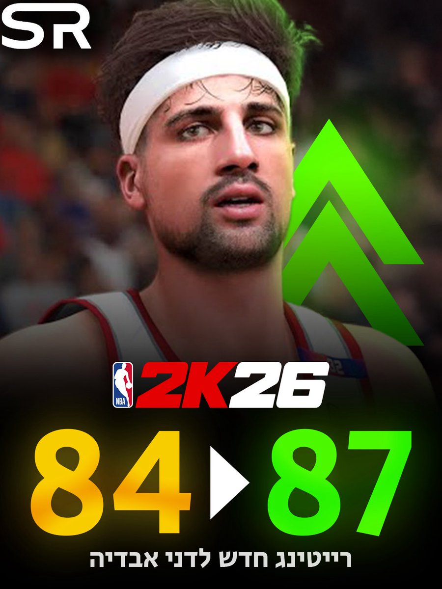 thesportsrabbi's tweet image. DENI AVDIJA IS NOW 87 OVERALL ON NBA2K26!🇮🇱🇮🇱🇮🇱