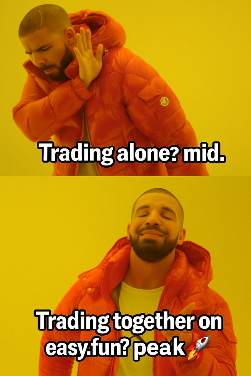 tricia4644's tweet image. There’s a strange kind of energy on @easydotfunX that you don’t see anywhere else.
Trading stops being a solo mission and becomes something you actually share.
Not noise. Not clout chasing. Real traders, real moves, real reactions happening in the same space you’re in.

It’s wild…