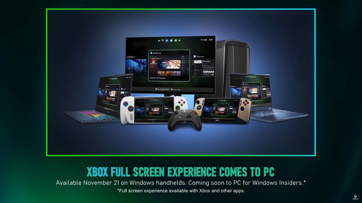 SikSlayer's tweet photo. Posting before anyone says it's reactionary to the #SteamMachine announcement...
#Xbox #FullScreenExperience #PCMR #ROGXboxAllyX #ThisIsAnXbox https://t.co/B6rFBllVHy