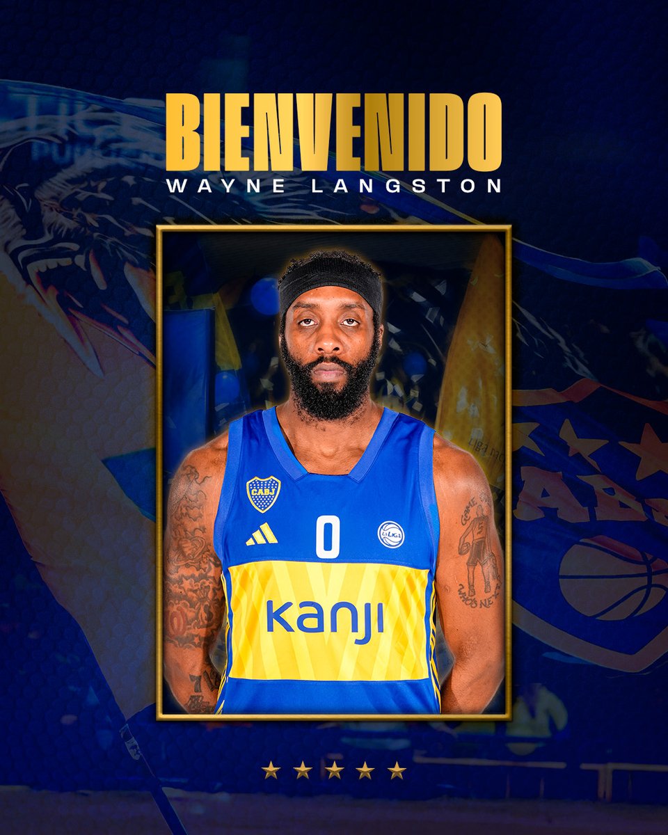 BasquetBocaJrs's tweet image. ¡Otra vez azul y oro, @LeftyLangston5! 👊🏾

Wayne Langston, campeón de la Liga Nacional 2023/2024, retorna al xeneize.

#DaleBoca 🔵🟡🔵
