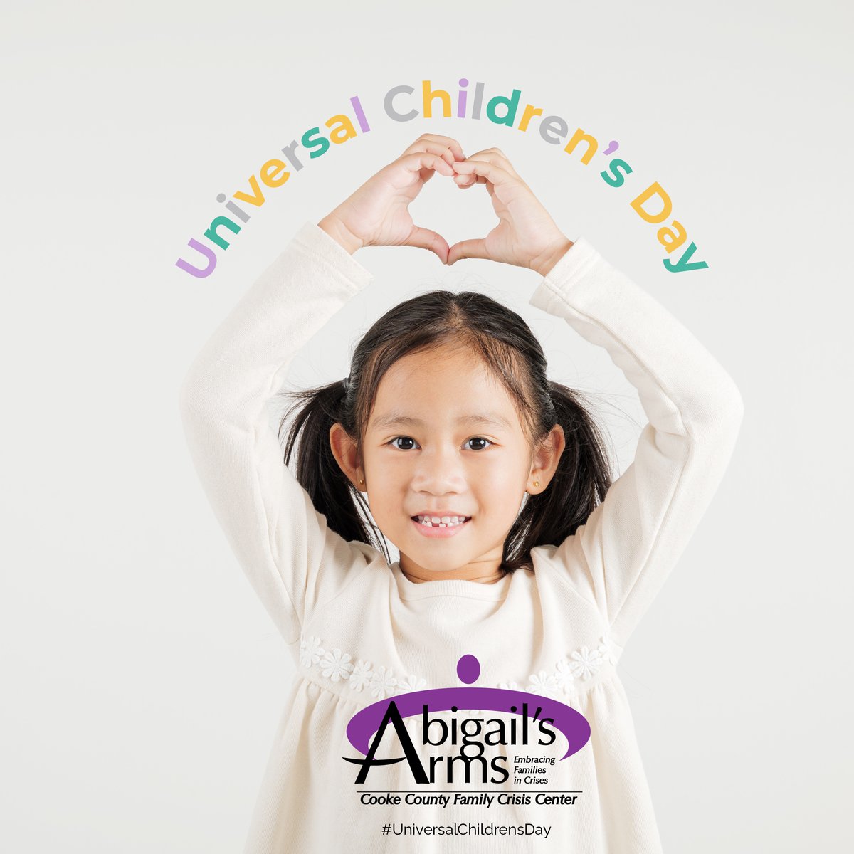 💜 Every child deserves safety, love, and a chance to thrive.
Today we join the world in recognizing Universal Children’s Day, promoting children’s rights and protecting their future.

#AbigailsArms #UniversalChildrensDay #CookeCountyTX #ChildAdvocacy #SafeSpace