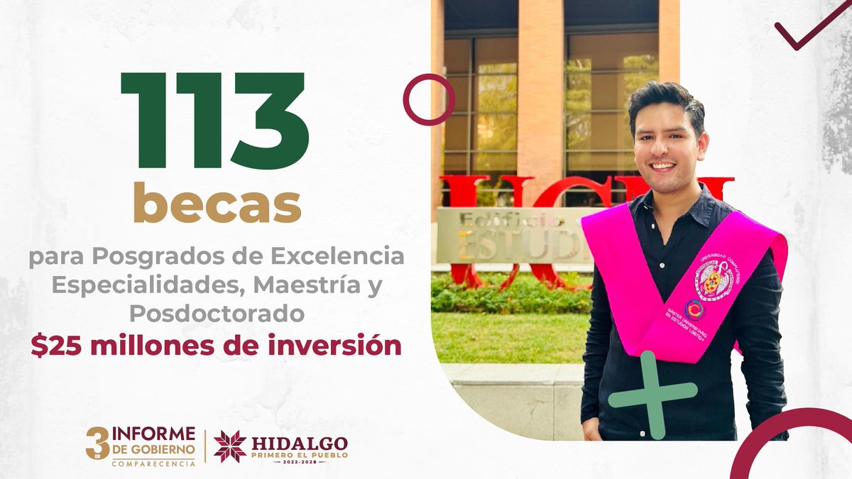 mtellov's tweet image. Hay jóvenes que miran lejos y se preparan para transformar Hidalgo. Estas becas acompañan su talento, abren oportunidades y fortalecen el camino de quienes buscan ir más allá.

#ComparecenciasHidalgo2025 #JóvenesHidalgo #HablemosDeResultados2025