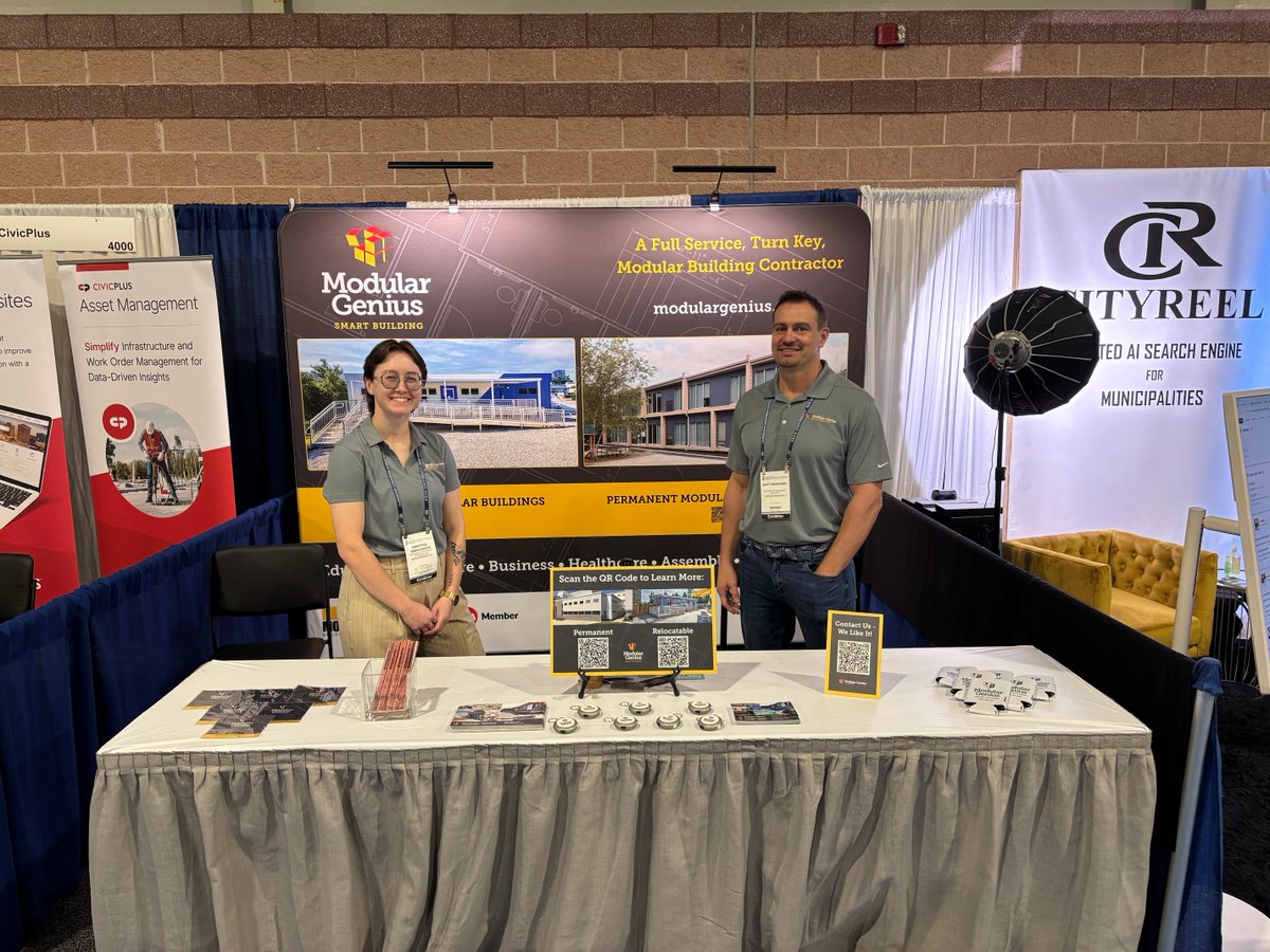 ModularGenius's tweet image. That’s a wrap from NJLM! 
If we didn’t get a chance to meet you in Atlantic City, we’d still love to connect! Reach out anytime to explore what modular can bring to your community.