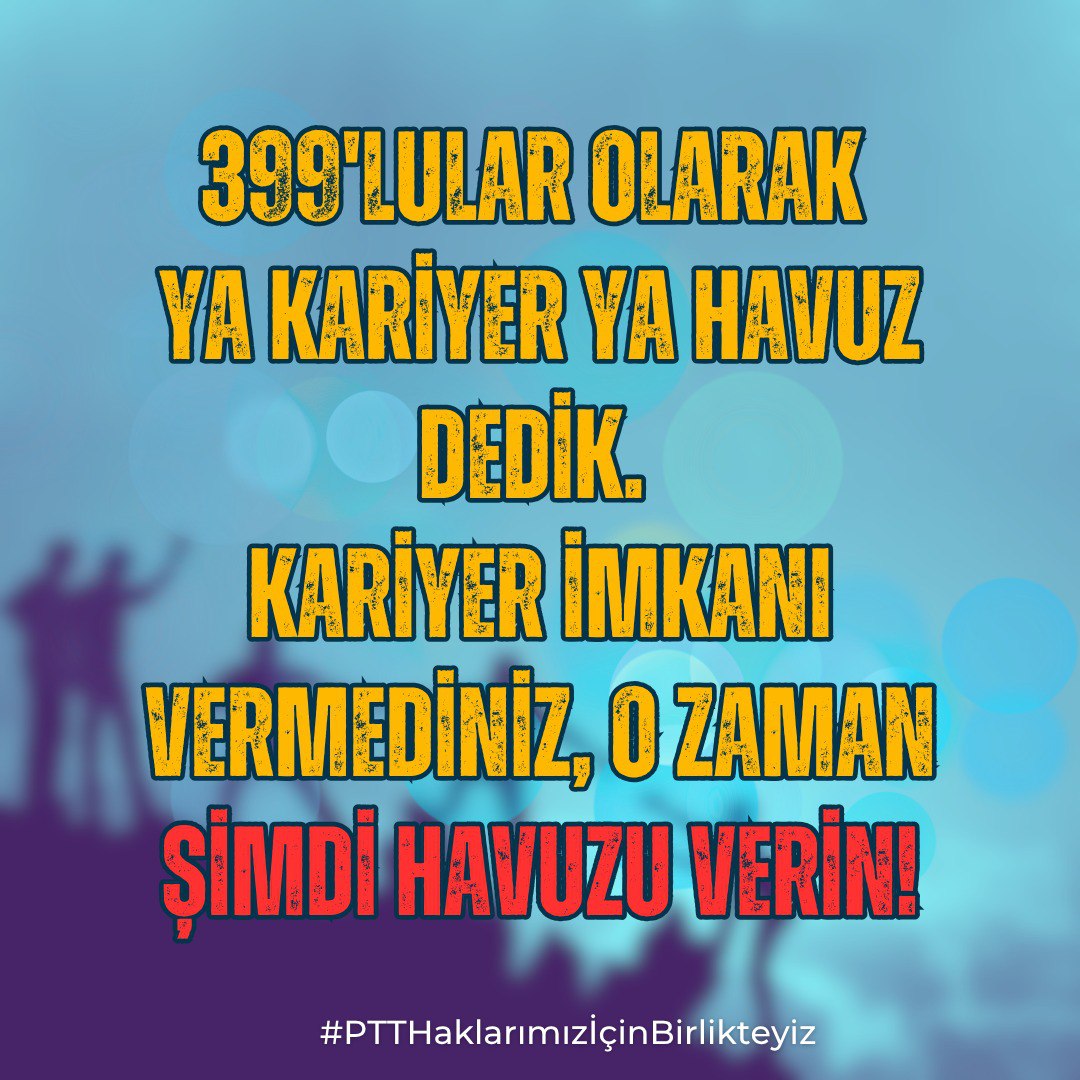 #PTTHaklarımızİçinBirlikteyiz

<a href="/RTErdogan/">Recep Tayyip Erdoğan</a>
<a href="/tcbestepe/">T.C. Cumhurbaşkanlığı</a>
<a href="/TBMMresmi/">TBMM</a>
<a href="/Akparti/">AK Parti</a>
<a href="/dbdevletbahceli/">Devlet Bahçeli</a>
<a href="/eczozgurozel/">Özgür Özel</a>
<a href="/MDervisogluTR/">Müsavat Dervişoğlu</a>
<a href="/Ahmet_Davutoglu/">Ahmet Davutoğlu</a>
<a href="/mahmutarikansp/">Mahmut Arıkan</a>
<a href="/yavuzagiraliog/">Yavuz Ağıralioğlu</a>
<a href="/devapartisi/">DEVA Partisi</a>
<a href="/UABakanligi/">T.C. Ulaştırma ve Altyapı Bakanlığı</a>
<a href="/a_uraloglu/">Abdulkadir URALOĞLU</a>
<a href="/AliYerlikaya/">Ali Yerlikaya</a>
<a href="/HMBakanligi/">T.C. Hazine ve Maliye Bakanlığı</a>
<a href="/memetsimsek/">Mehmet Simsek</a>
<a href="/MustafaBilici__/">Mustafa Bilici</a>
<a href="/avabdullahguler/">Abdullah Güler</a>