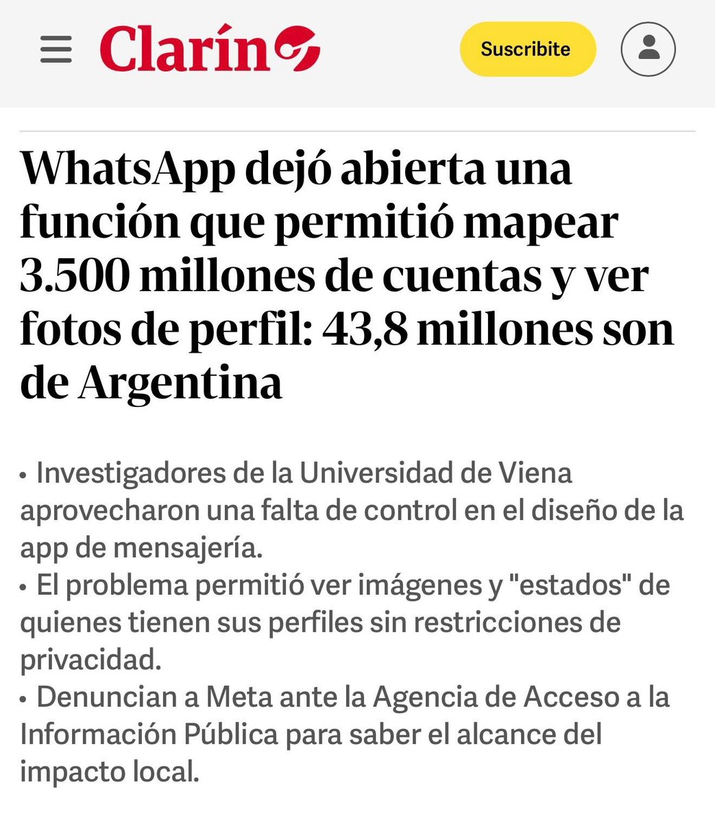 matnalopez's tweet image. Se vienen tiempos oscuros. Hay que ser más precavidos que nunca. Sobre todo, para avisar a las generaciones mayores.
Buena nota de @juanbrodersen