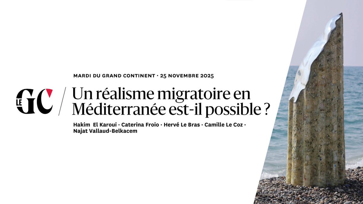 Notre prochain mardi du Grand Continent réunira <a href="/helkaroui/">Hakim El Karoui</a>, <a href="/CaterinaFroio/">Caterina Froio (@caterinafr.bsky.social)</a>, Hervé Le Bras, Camille Le Coz et <a href="/najatvb/">Najat Vallaud-Belkacem</a> à l'<a href="/ENS_ULM/">École normale supérieure | PSL</a>, le 25 novembre de 19h30 à 20h30. 

Informations et inscriptions :

legrandcontinent.eu/fr/evenements/…