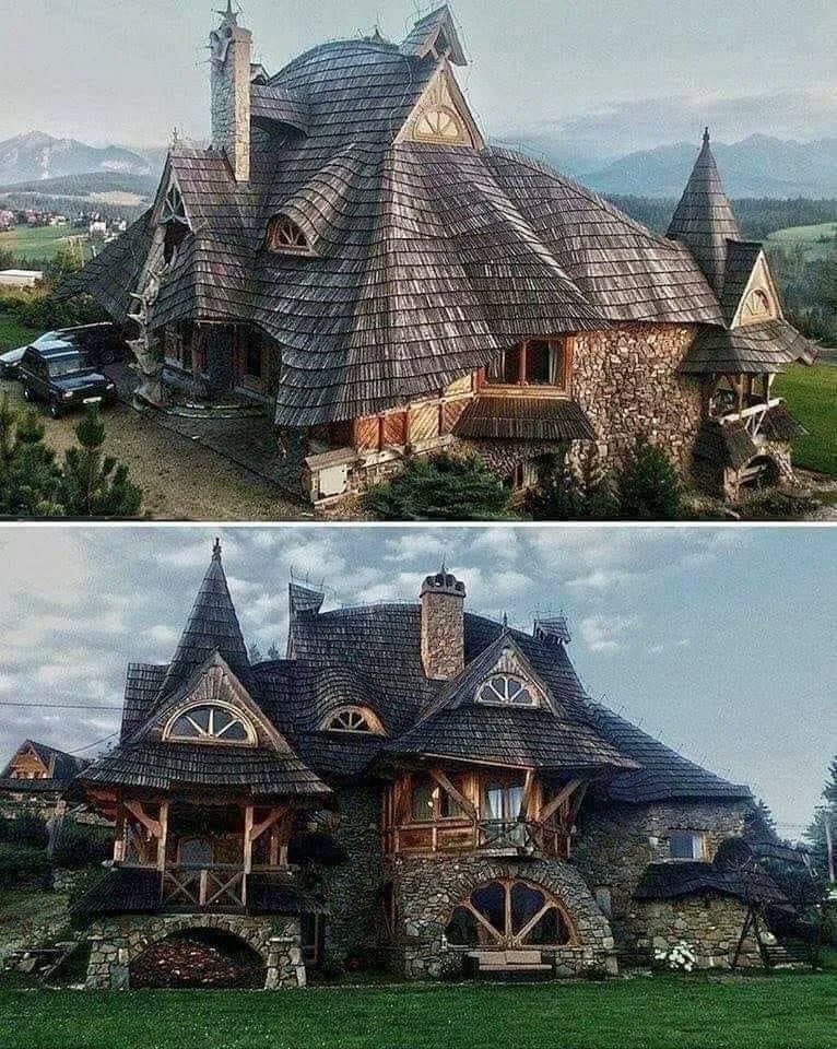 BiancoDavinci's tweet image. Witch house wooden cottage, Tatra mountains, Poland