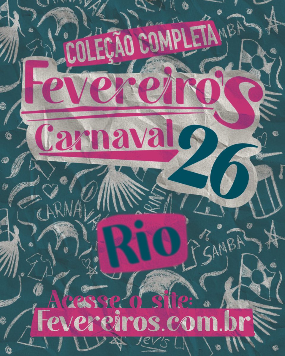 A maior coleção da história da Fevereiros já está disponível!!

São 60 variações diferentes para vestir o seu carnaval, segue o fio e conheça algumas possibilidades inspirado nas escolas do Rio e acesso o site para conhecer toda a coleção!

fevereiros.com.br/carnaval-2026/