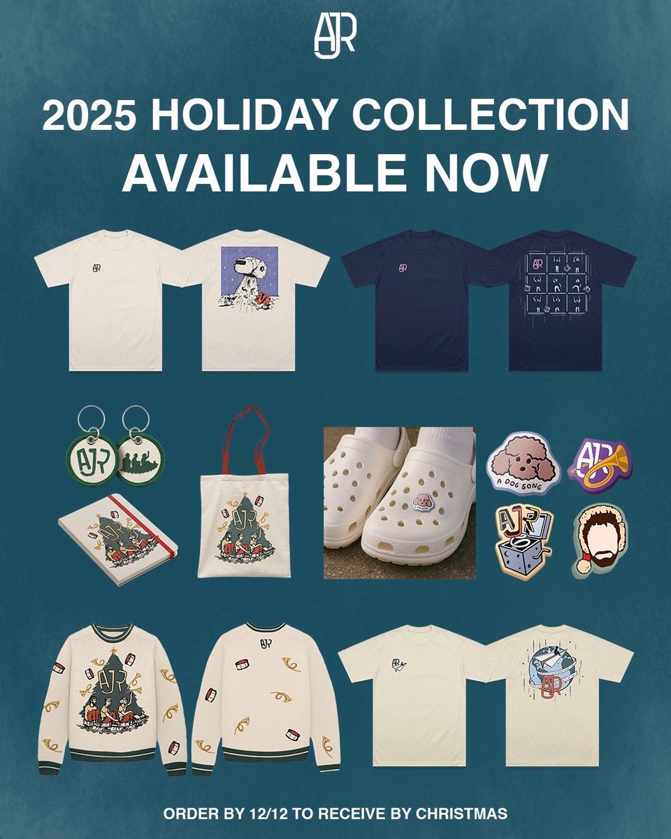 HOLIDAY COLLECTION 2025 is here ❄️❄️❄️store.ajrbrothers.com❄️❄️❄️