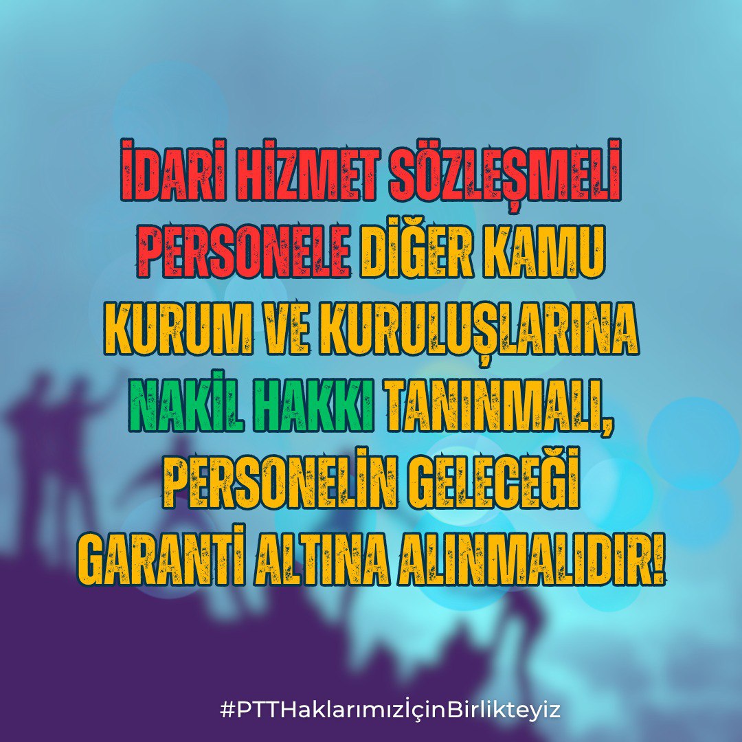 #PTTHaklarımızİçinBirlikteyiz

<a href="/RTErdogan/">Recep Tayyip Erdoğan</a>
<a href="/tcbestepe/">T.C. Cumhurbaşkanlığı</a>
<a href="/TBMMresmi/">TBMM</a>
<a href="/Akparti/">AK Parti</a>
<a href="/dbdevletbahceli/">Devlet Bahçeli</a>
<a href="/eczozgurozel/">Özgür Özel</a>
<a href="/MDervisogluTR/">Müsavat Dervişoğlu</a>
<a href="/Ahmet_Davutoglu/">Ahmet Davutoğlu</a>
<a href="/mahmutarikansp/">Mahmut Arıkan</a>
<a href="/yavuzagiraliog/">Yavuz Ağıralioğlu</a>
<a href="/devapartisi/">DEVA Partisi</a>
<a href="/UABakanligi/">T.C. Ulaştırma ve Altyapı Bakanlığı</a>
<a href="/a_uraloglu/">Abdulkadir URALOĞLU</a>
<a href="/AliYerlikaya/">Ali Yerlikaya</a>
<a href="/HMBakanligi/">T.C. Hazine ve Maliye Bakanlığı</a>
<a href="/memetsimsek/">Mehmet Simsek</a>
<a href="/MustafaBilici__/">Mustafa Bilici</a>
<a href="/avabdullahguler/">Abdullah Güler</a>