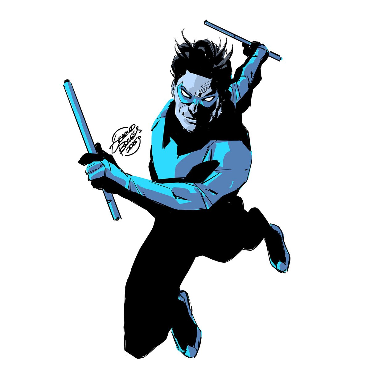 geraldohsborges's tweet image. Warmin´ up: Nightwing!

#artistgo #dc #comics #batman