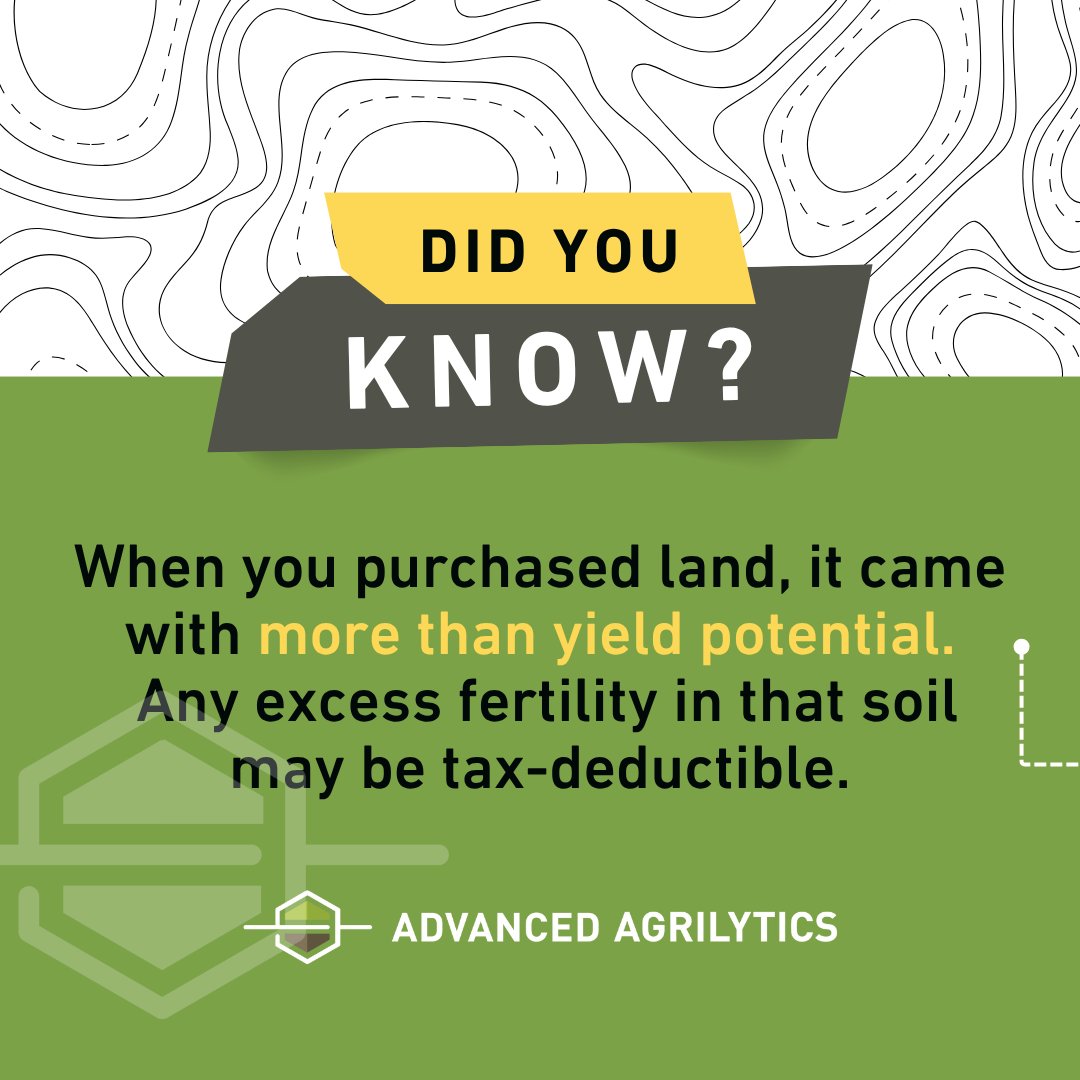 Many landowners don’t know this: Excess fertility, nutrients above a defensible baseline, may be tax deductible.

Documentation is the difference.

See why more growers are asking about the fertility deduction:  adag.ag/IQMaR