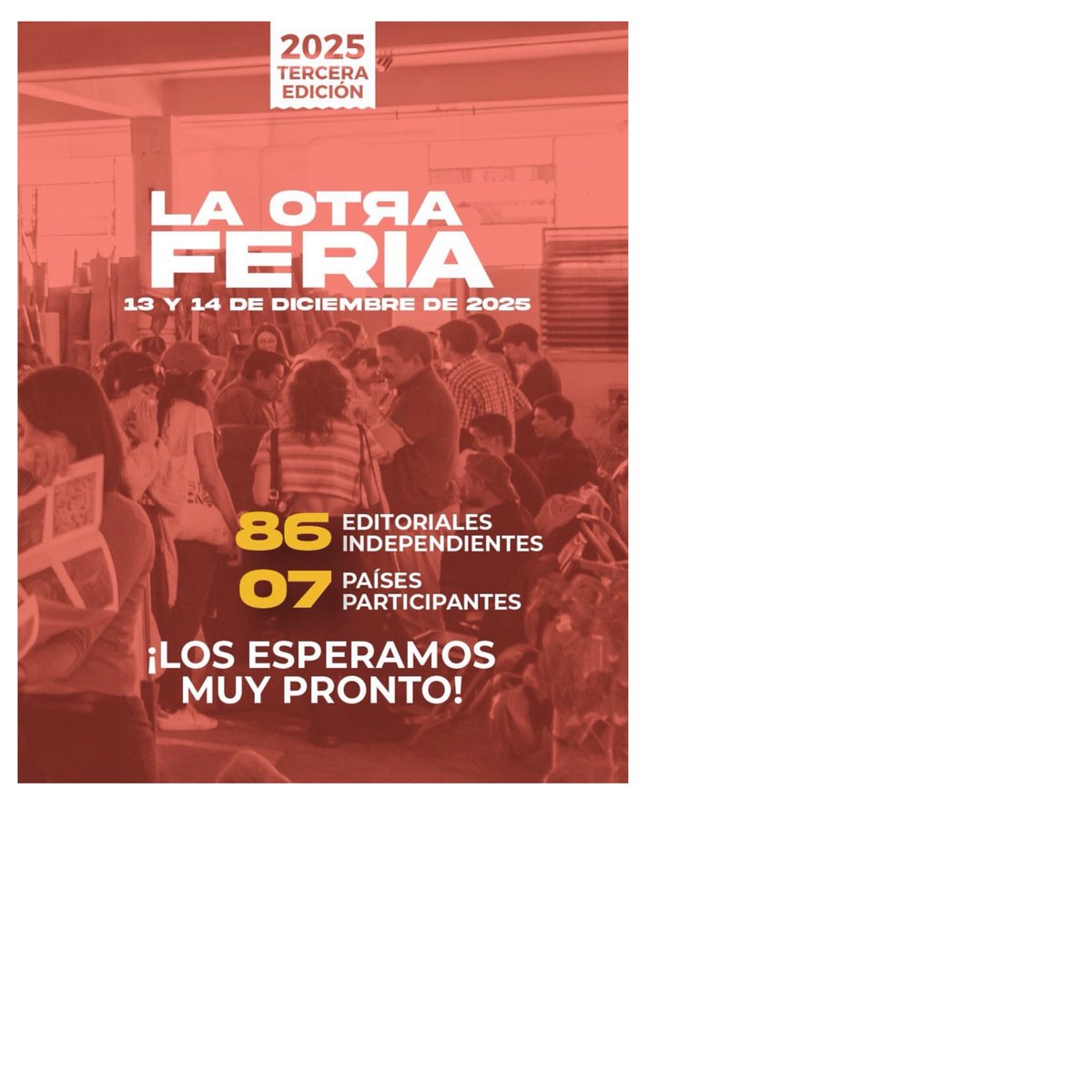 Nos vemos el 13 y 14 de diciembre, como ya es una bella tradición, en <a href="/laotraferiamx/">La Otra Feria</a> (AKA: la mejor feria de editoriales independientes del mundo).

<a href="/EditGatoBlanco/">Editorial Gato Blanco</a>