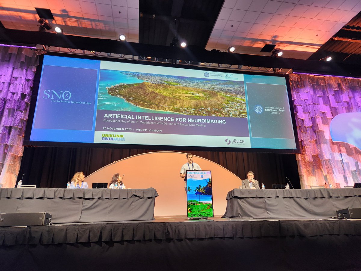 NeuroOnc's tweet image. Invited Speaker: Philipp Lohmann: Artificial Intelligence for Neuroimaging. #SNO2025 #WFNOS #EducationDay