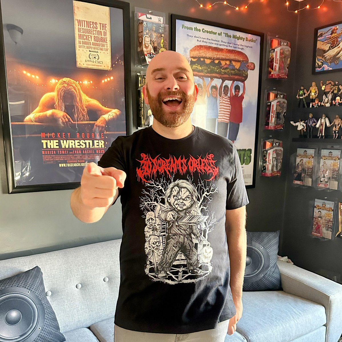 Just got a new shirt from the crew over at <a href="/30screamsorless/">30 Screams or Less Podcast</a> ☠️ It's a horror themed show run by my brother Stephen and my great bud Corey... give 'em a listen if you're into gross movies and comedy. 🎧🩸