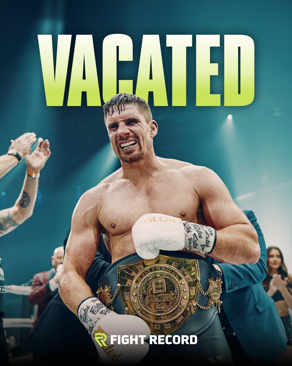 _FightRecord's tweet image. GLORY have today released a statement saying Rico Verhoeven (@RicoVerhoeven) 🇳🇱 has vacated the Heavyweight title. 😳

It is unclear at this stage what's next for the 14-time Heavyweight World champion. 👀

#GLORYKickboxing