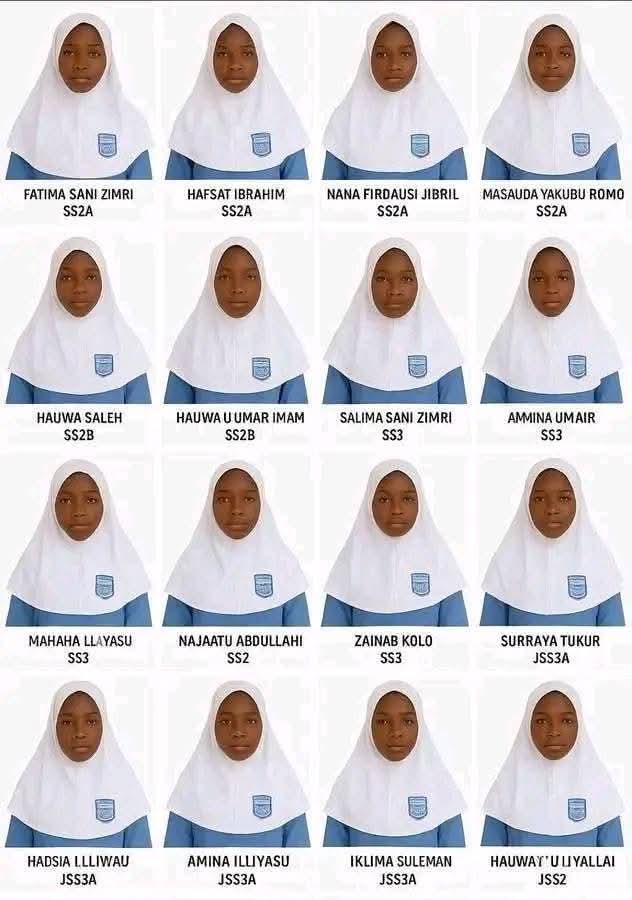 Dongarrus1's tweet image. These are some of the kidnapped Kebbi State school girls! please push for more effort to rescue them now!!! 😭😭

#BringBackOurKebbiGirls