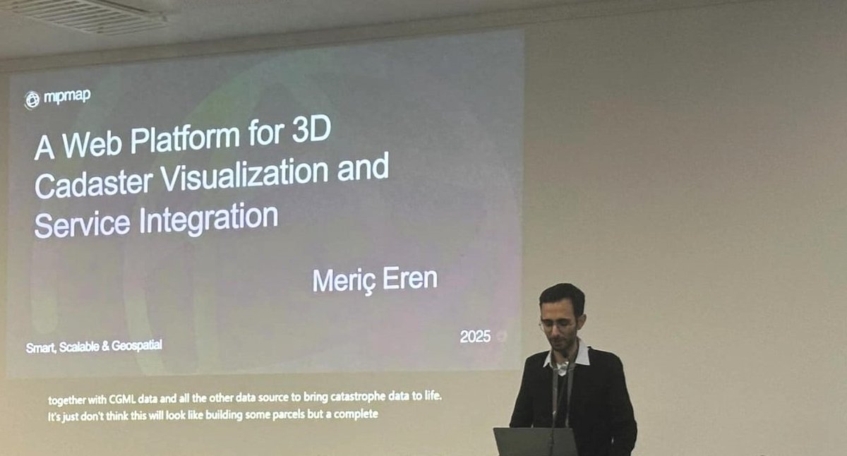 MipMapTech's tweet image. Proud to represent MipMap at two major Esri events!
✨✨✨
Our CTO Yavuz Eren presented our 3D Cadastre project at the Partner Conference, and Meriç Eren shared its technical architecture at the Developer &amp;amp; Tech Summit.

#MipMap #Esri #GIS #Technology #Innovation