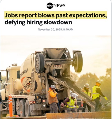 ClackCoGOP's tweet photo. Oh look ABC news finally provides accurate facts!!  And on top of that ALL the jobs went to American Citizens!! https://t.co/vj7sbEQL6I