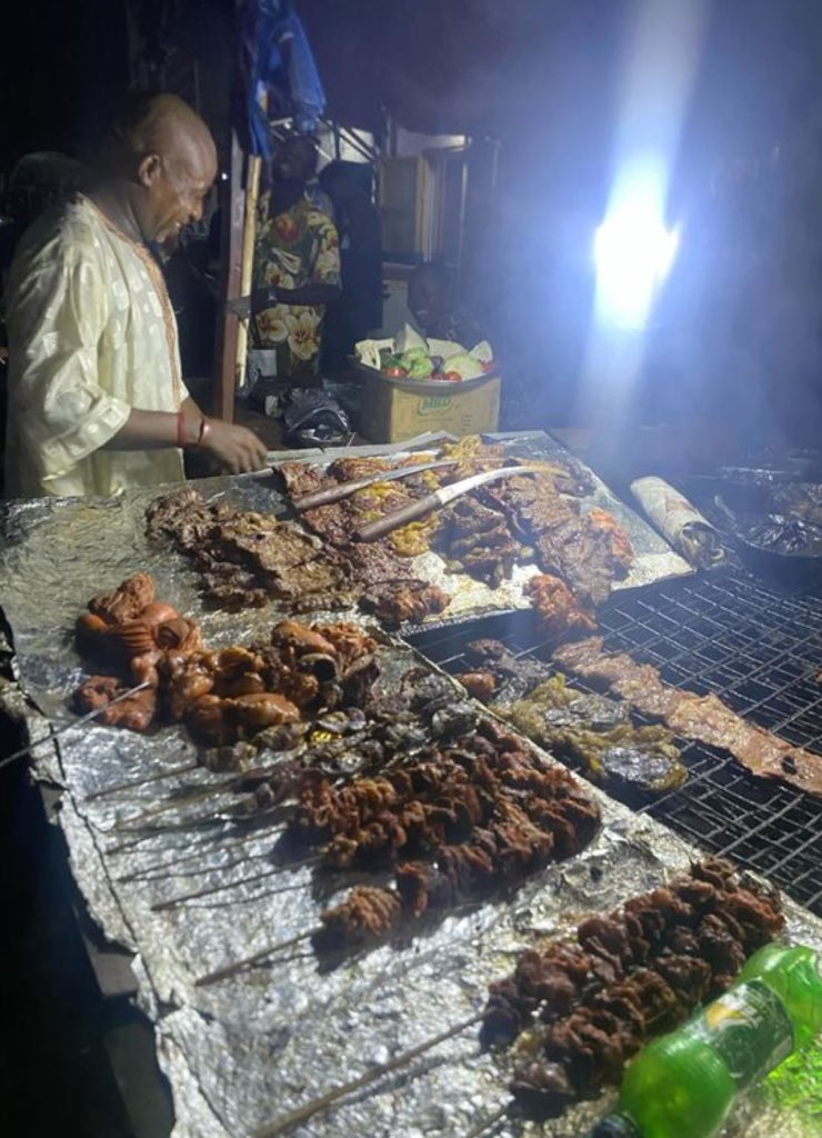just_diva01's tweet image. Why is suya only sold at night??