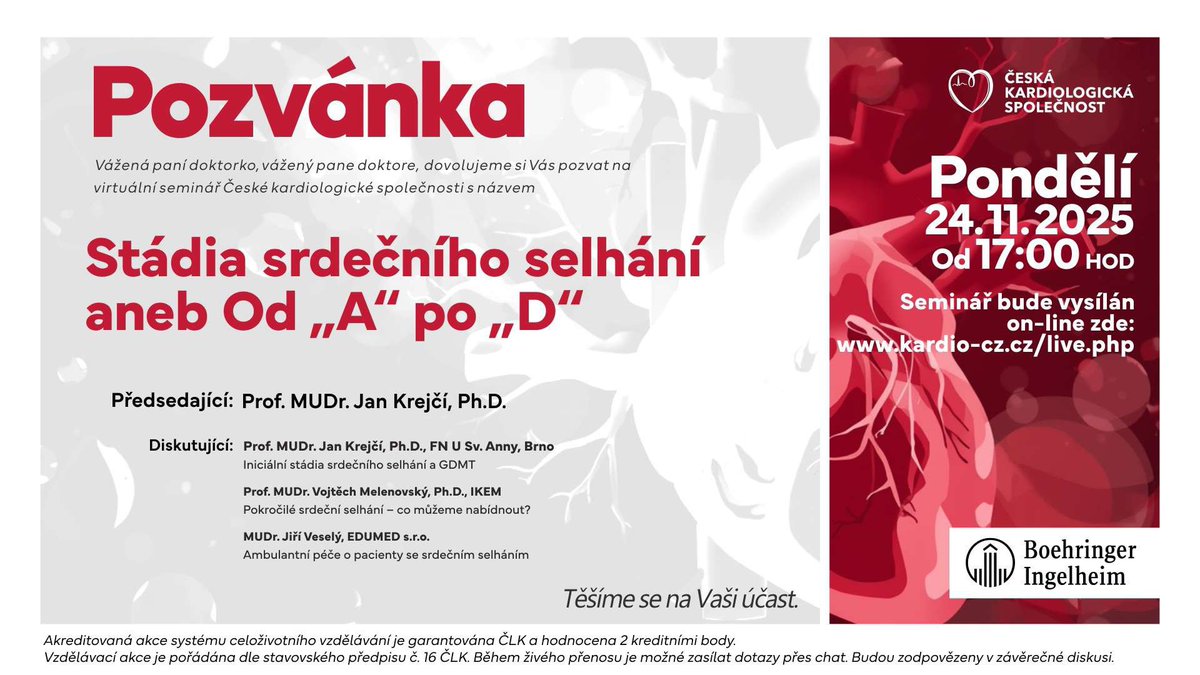 Czech Society of Cardiology tweet media