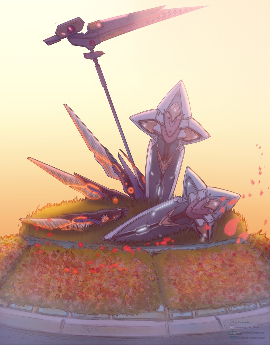 Phoenix_art_ist's tweet image. "A Memorial/Monument for Inherit" #NIKKE #NIKKE3rdAnniversary  #NIKKEfanart 
I was thinking what if there was a Memorial for them at middle of Eden Lobby/Garden after Queen incident to remember their heroic actions.