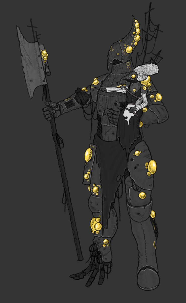 vonBlackEye's tweet image. Gallelo and Hanic. Grease knight and Aristocrat.

A story of woe and sadness.
By the marvelous @GerrorForSe