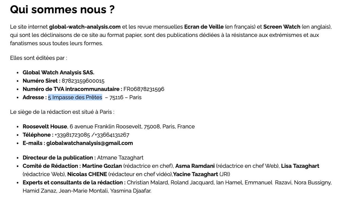 Bonsoir, êtes vous payée par le régime des Émirats ?