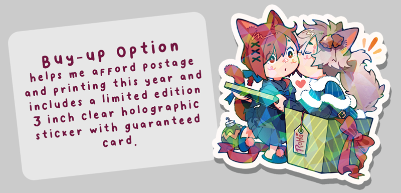 endymade's tweet photo. 🎄Holiday card sign-ups are live!   

As always, the base version is free to all followers, domestic and international.
https://t.co/V6fMvPQrjb

This year, I'm also offering a Buy-Up version that includes an exclusive sticker and mailing in an envelope.
https://t.co/qngMJTyJ5U https://t.co/bgQ0PY8gCR