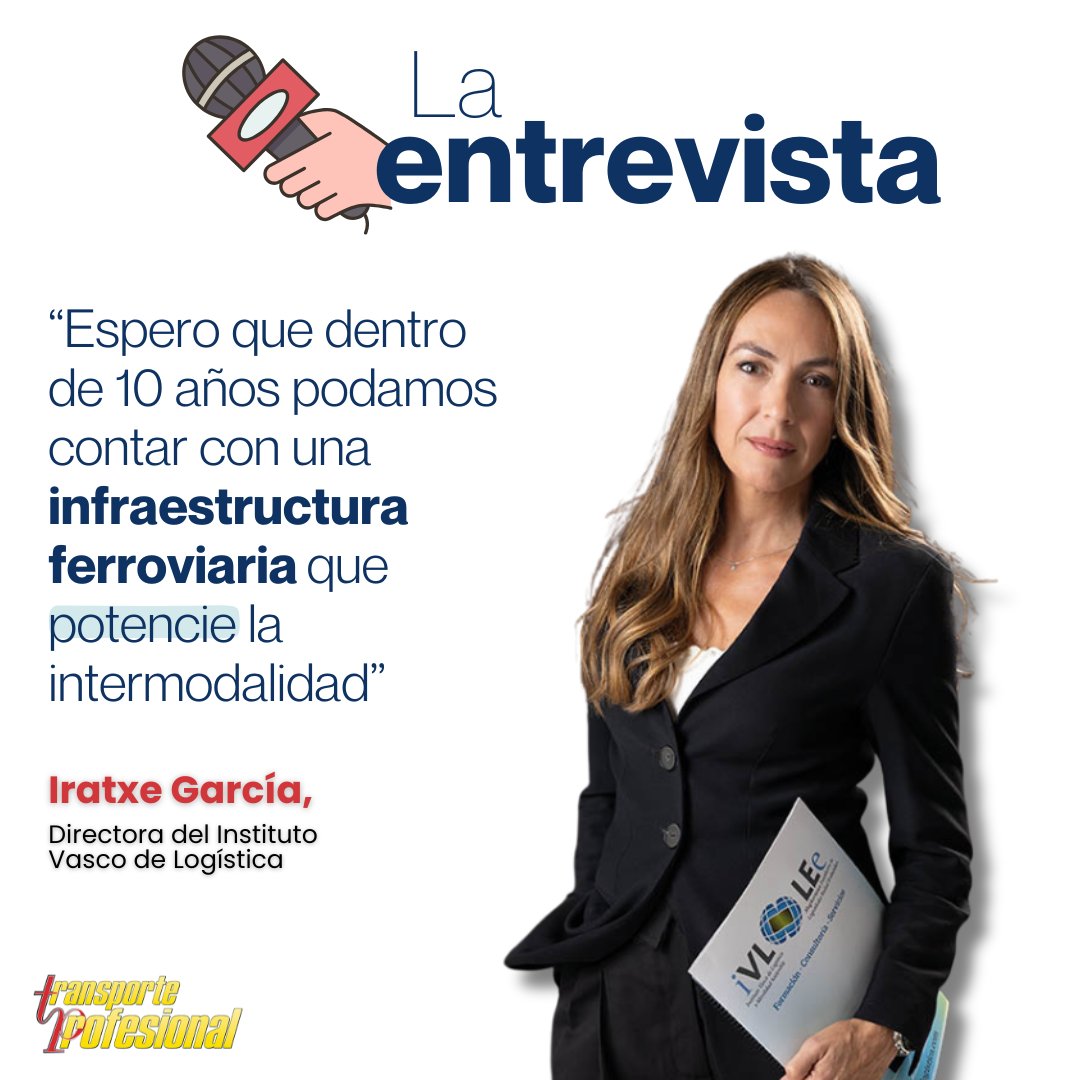 TransporteProf's tweet image. Hablamos con Iratxe García, directora del @IVLogistica, sobre los principales retos del sector: el relevo generacional, la innovación tecnológica y la sostenibilidad. 
​
Lee la entrevista completa 👉 transporteprofesional.es/ultimas-notici…

#logística #InstitutoVascoDeLogística