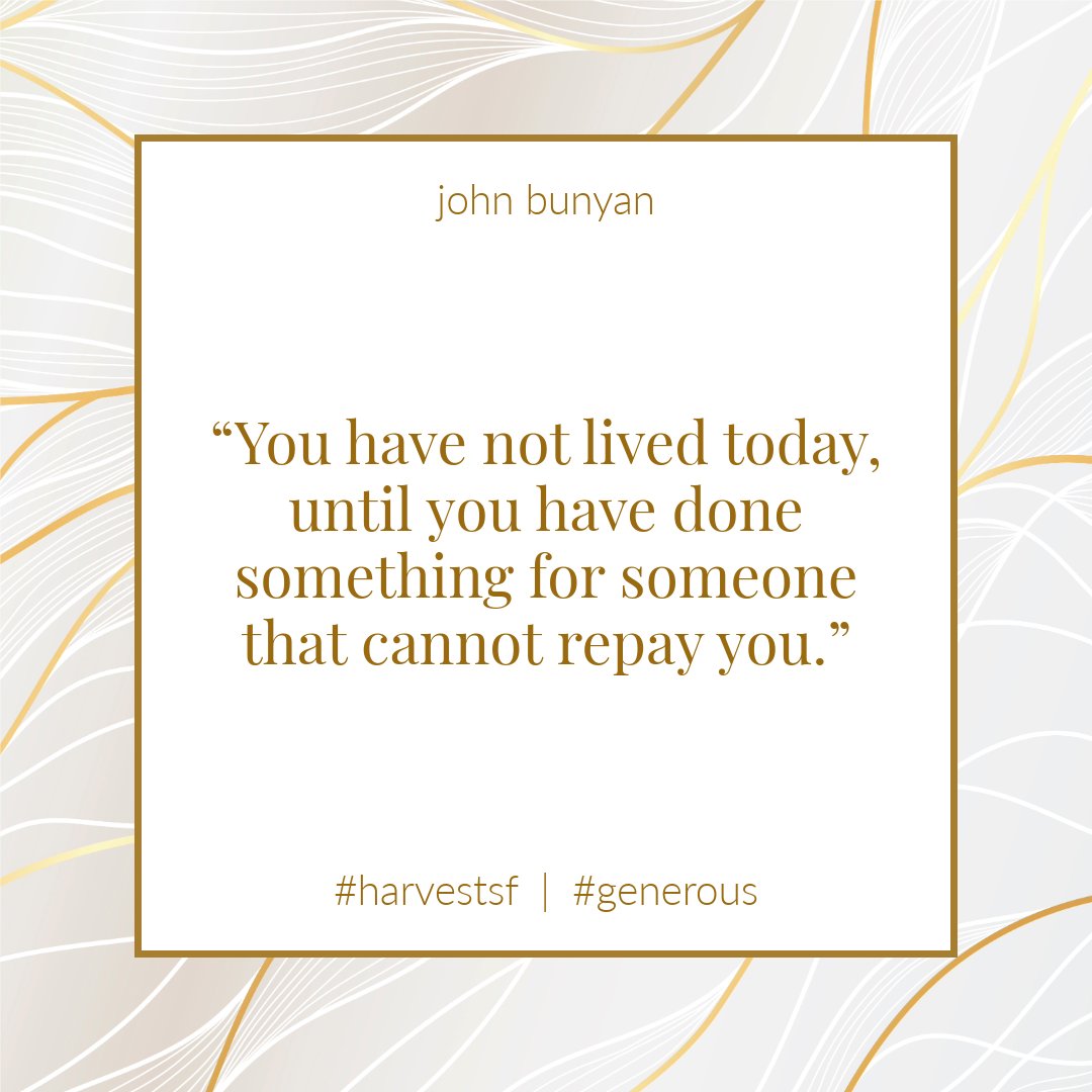 harvestsf's tweet photo. Love generously. Give freely. Serve humbly.
#LiveGenerously #ServeOthers #LoveLikeJesus #GratitudeInAction https://t.co/wV2eljJTNY