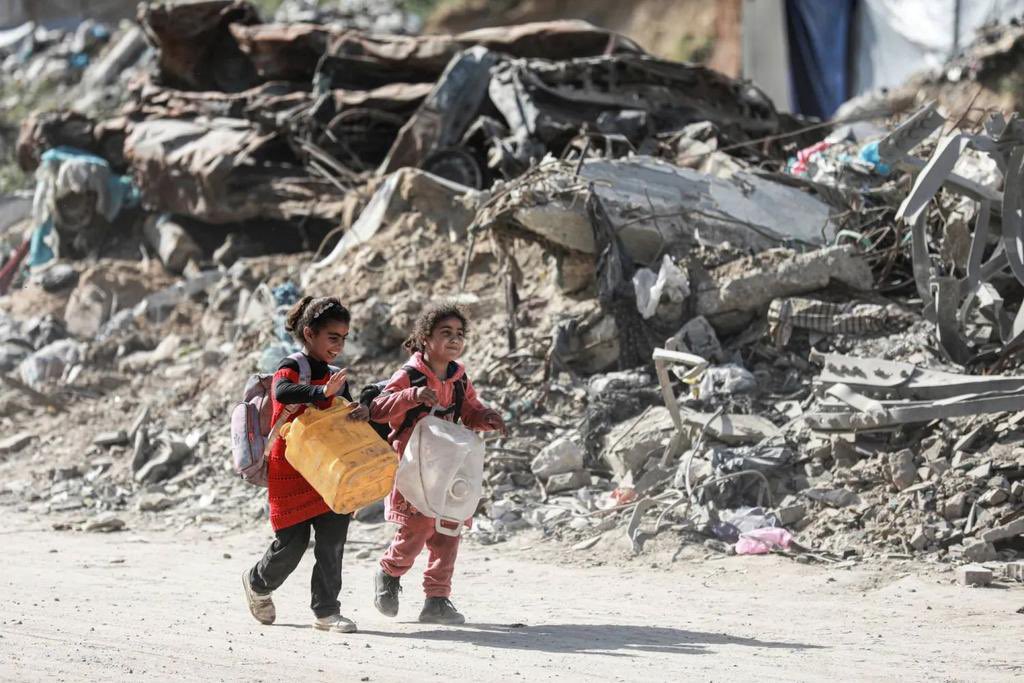 World Children’s Day in Gaza means graves, not gifts.
20,000 little lives lost.  
Tiny bodies under rubble, not blankets.  
Cries of hunger instead of laughter.  
This is not a tragedy — it’s a crime.
#GazaChildren  
#ChildrenUnderSiege  
#WorldChildrensDay