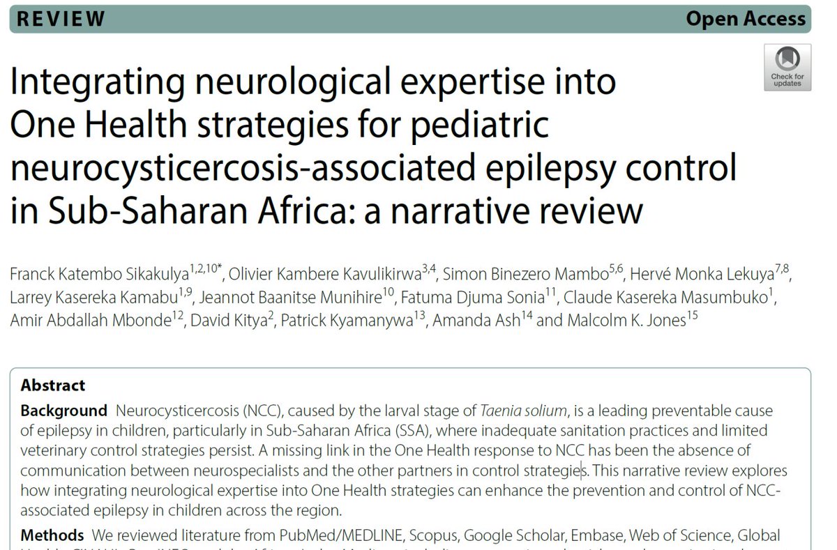 Publication alert!

We tried to look at how neurologists into One Health efforts could greatly improve prevention and care. Strengthening collaboration could significantly reduce avoidable epilepsy in children.
Enjoy your reading 👇 
lnkd.in/eQNAcXMr
<a href="/grezosp/">GREZOSP</a> @CReSP