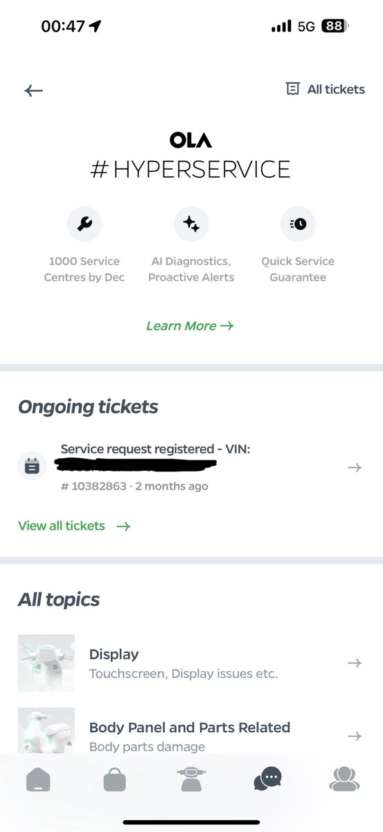 _4d1ty4_0's tweet photo. @OlaElectric I would request the people whoever is reading this..  #UpgradetoEV ?? Yes no doubt but.. upgrade to #OlaElectric ?? A BIG NOOOO I'm sharing a screenshot they cannot provide a simple solution it's been 2 months but all they reply is "we are trying to provide you a solution asap" https://t.co/VUdbEn6kR8