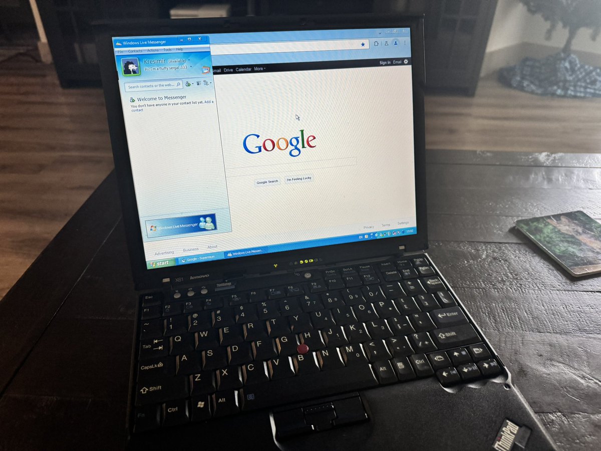 KresimirFluff's tweet photo. I love my X61! https://t.co/fF9Fxlx7ek