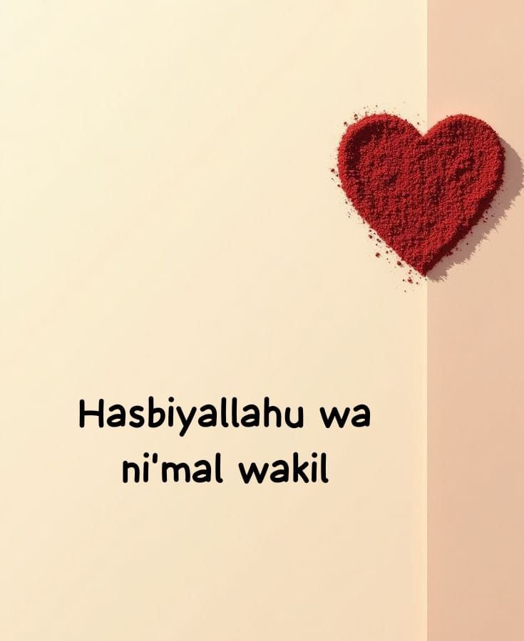 Hasbiyallahu Wa Ni’imal Wakeel.❤️‍🩹