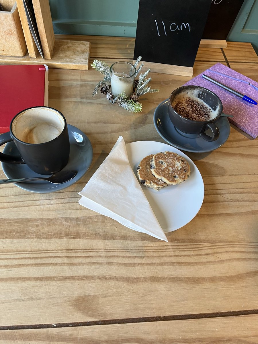 JLHarlandAuthor's tweet image. Almost two months since publishing What’s Left Behind. A huge thank you to those people who bought it. We’d love it if you would do a short review, please.
We were out at the cafe celebrating. 
Confession - our second lot of Welsh cakes! #readingcommunity #FictionLovers