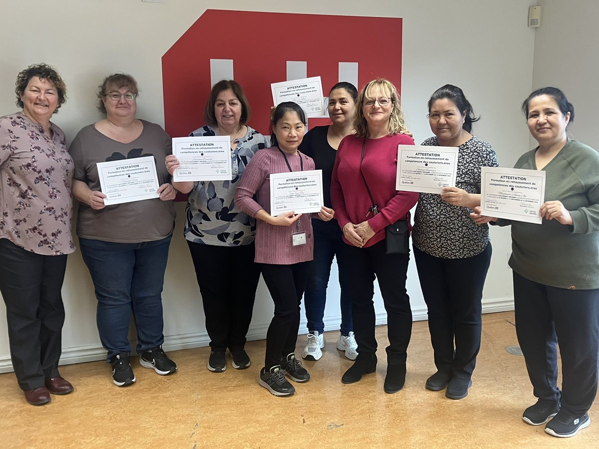 Accompagner le savoir-faire d’ici ✂️✨

Avec le CSMO Textile, nous avons remis des attestations à six couturières de Louis Hébert Uniformes après une formation de 45 h. 

Vous produisez localement et souhaitez optimiser vos opérations ?
Écrivez-nous 👇
📩 contact@vestechpro.com