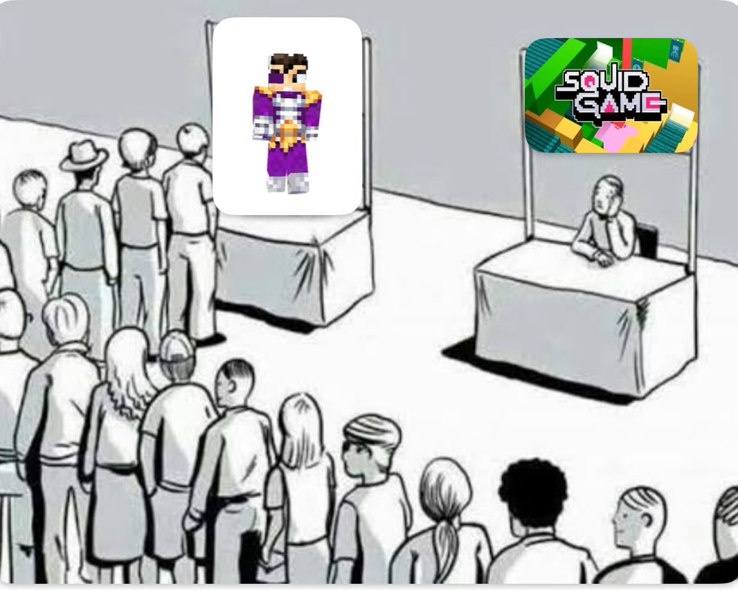 extuitero's tweet image. Estos squid craft games parecen un meet &amp;amp; greet con vegetta xd

Se siente así: