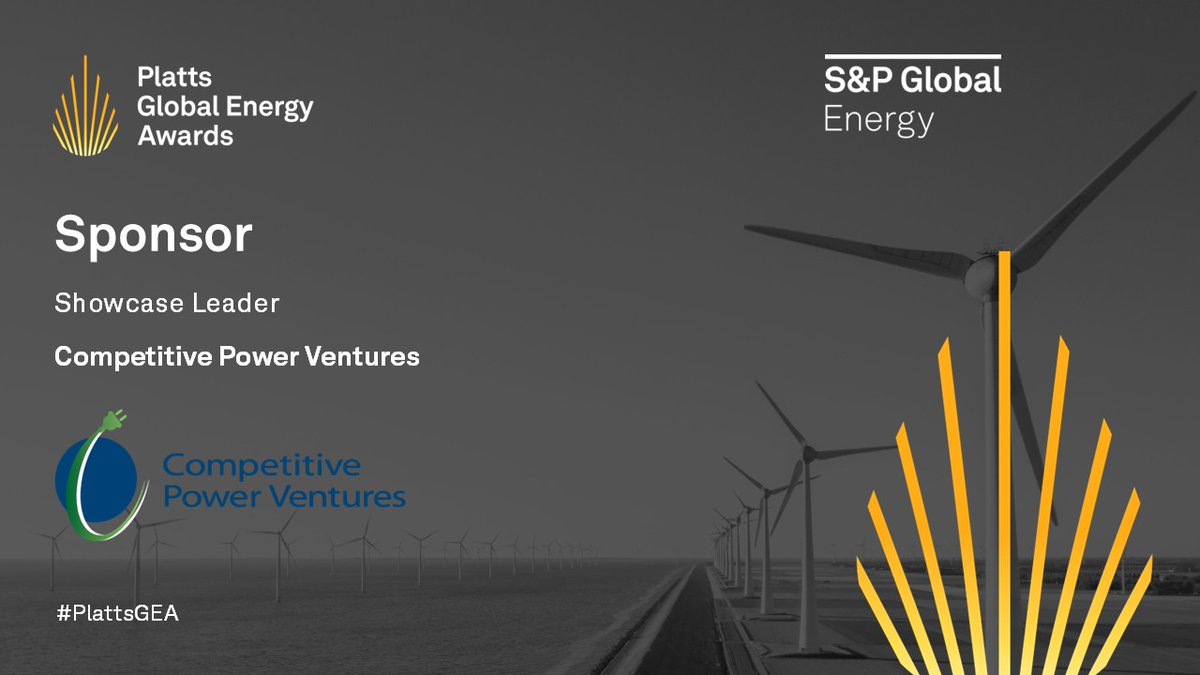 SPGEnergyES's tweet image. Welcome @CPVEnergy as a Showcase Leader for #PlattsGEA.

A leading North American #Electric #PowerGeneration and asset management company, Competitive Power Ventures has brought 6.8 GW of natural gas, wind, and solar capacity online since 2010, with 10+ GW in development.