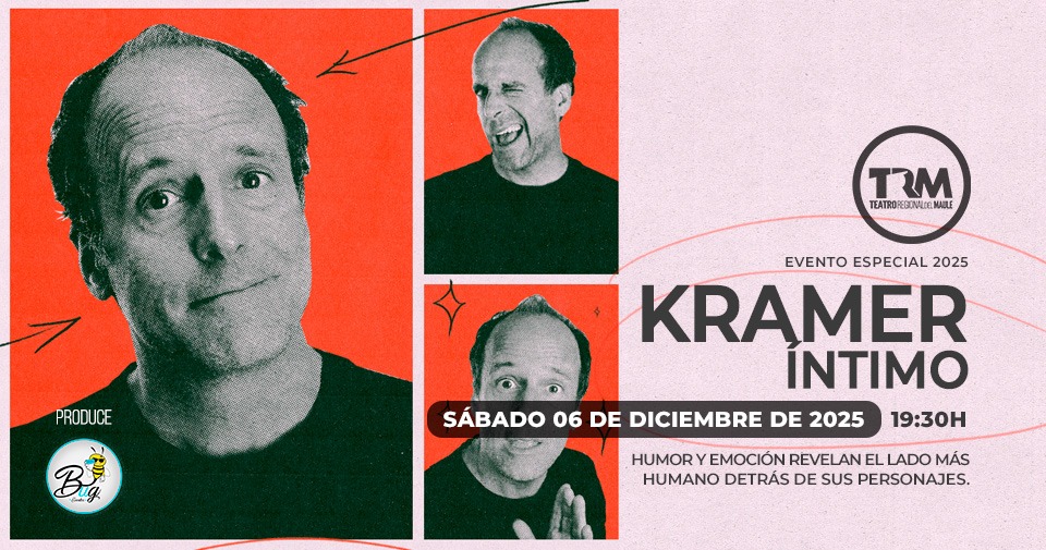 🎭 Stefan Kramer llega al TRM con un espectáculo distinto y personal.
“Íntimo” revela al artista detrás de las imitaciones, en una noche de humor, emociones y grandes historias.
📆 6 dic · 19:30 hrs
🎟️ Entradas vía Ticketpro

#Talca #KramerÍntimo #TeatroRegionalDelMaule