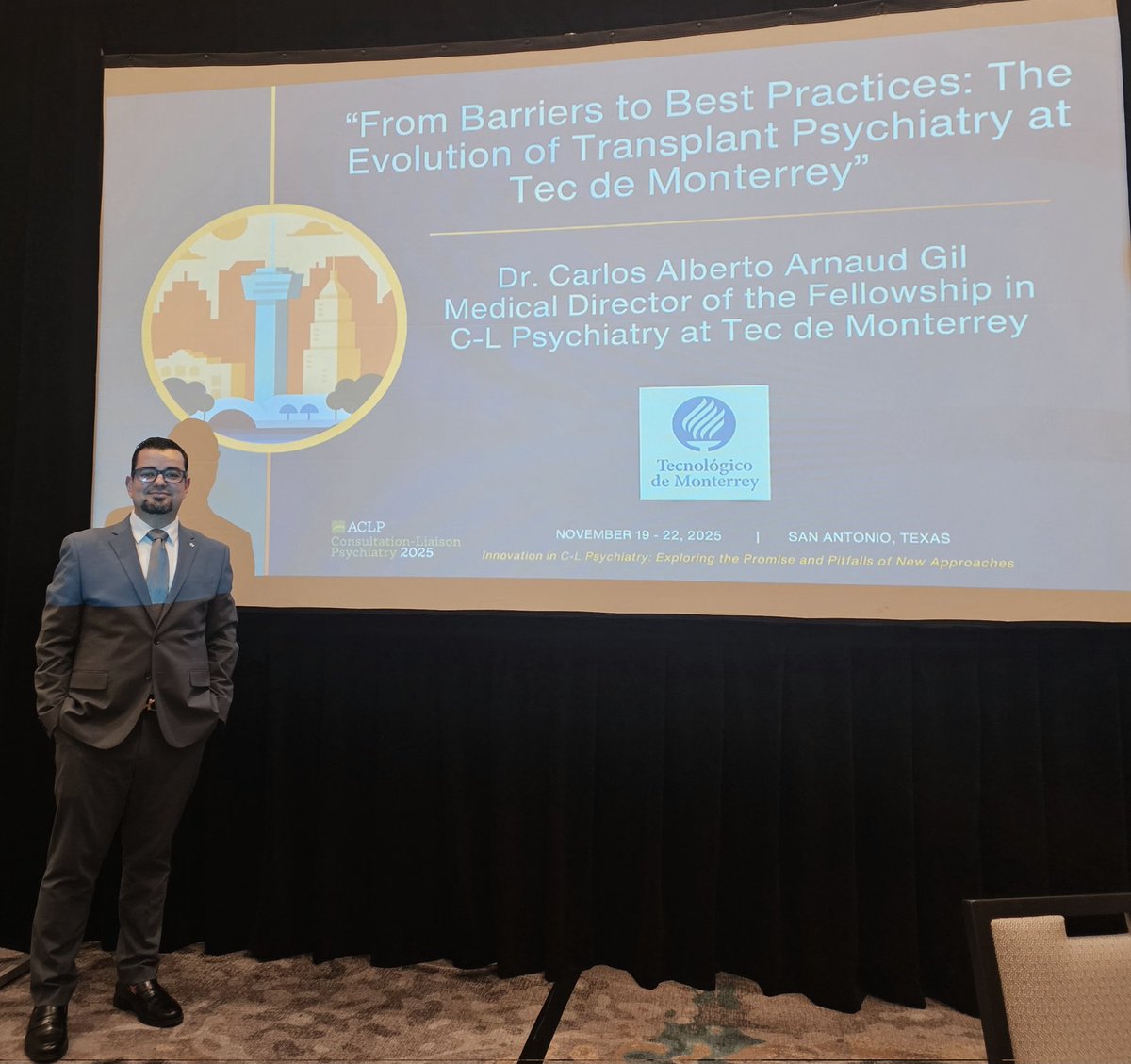 Muy contento de Presentar en el <a href="/CL_Psychiatry/">C-L Psychiatry</a> <a href="/TecdeMonterrey/">Tecnológico de Monterrey</a> <a href="/TecSaludMX/">TecSalud - Sistema de Salud del Tec de Monterrey</a> junto con nuestros colegas de <a href="/StanfordMed/">Stanford Medicine</a> y <a href="/uchile/">Universidad de Chile</a> sobre las diferencias y retos en los Protocolos de #TrasplantesDeOrganos