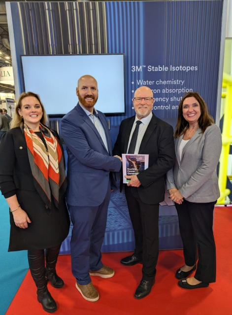 3M_PRguy's tweet photo. Thrilled to help get this collaboration agreement with Natura Resources announced at World Nuclear Expo. Together, we'll accelerate the development of next-generation molten salt reactors (MSRs), for reliable, efficient, carbon-free energy! #WNE2025 #3Mer https://t.co/UFXrXonnJL https://t.co/QwQqIguzN7