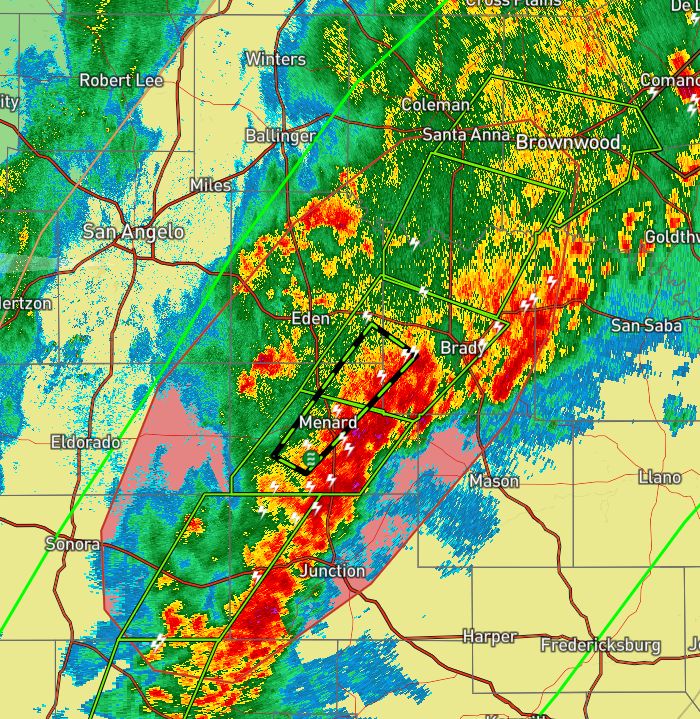 FLASH FLOOD EMERGENCY including Menard, TX, until 4:30 CST!

Life threatening flash flooding is ongoing where 6-9 inches of rain has fallen, and another 3-5+ inches are on the way! For the other flash flood warnings within our moderate risk area, the same situation could unfold